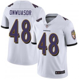 Baltimore Ravens #48 Patrick Onwuasor White Men's Stitched NFL Vapor Untouchable Limited Jersey