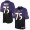 Baltimore Ravens #75 Jonathan Ogden Purple/Black Men's Stitched NFL Elite Fadeaway Fashion Jersey