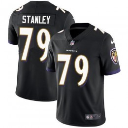 Baltimore Ravens #79 Ronnie Stanley Black Alternate Men's Stitched NFL Vapor Untouchable Limited Jersey