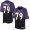 Baltimore Ravens #79 Ronnie Stanley Purple/Black Men's Stitched NFL Elite Fadeaway Fashion Jersey