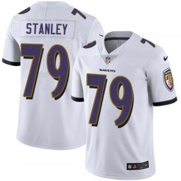 Baltimore Ravens #79 Ronnie Stanley White Men's Stitched NFL Vapor Untouchable Limited Jersey