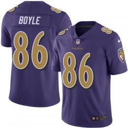 Baltimore Ravens #86 Nick Boyle Purple Men's Stitched NFL Limited Rush Jersey