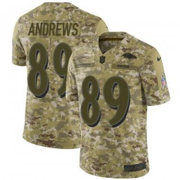 Baltimore Ravens #89 Mark Andrews Camo Men's Stitched NFL Limited 2018 Salute To Service Jersey