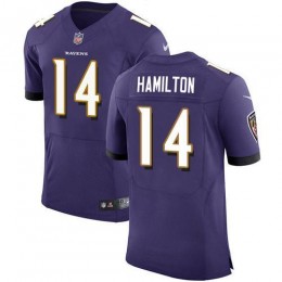Ravens #14 Kyle Hamilton Purple Team Color Men's Stitched NFL Vapor Untouchable Elite Jersey