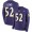 Ravens #52 Ray Lewis Purple Team Color Men's Stitched NFL Limited Therma Long Sleeve Jersey
