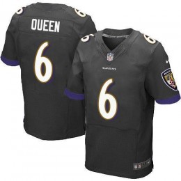 Ravens #6 Patrick Queen Black Alternate Men's Stitched NFL New Elite Jersey
