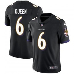 Ravens #6 Patrick Queen Black Alternate Men's Stitched NFL Vapor Untouchable Limited Jersey