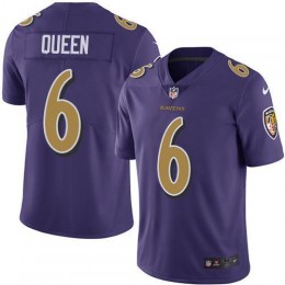Ravens #6 Patrick Queen Purple Men's Stitched NFL Limited Rush Jersey