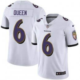Ravens #6 Patrick Queen White Men's Stitched NFL Vapor Untouchable Limited Jersey
