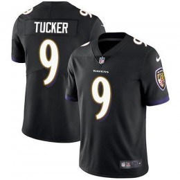 Ravens #9 Justin Tucker Black Alternate Men's Stitched NFL Vapor Untouchable Limited Jersey