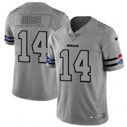 Buffalo Bills #14 Stefon Diggs Men's Gray Gridiron II Vapor Untouchable Limited NFL Jersey
