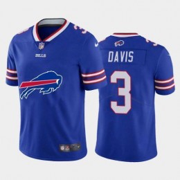 Buffalo Bills #3 Gabriel Davis Royal Blue Men's Big Team Logo Vapor Limited NFL Jersey