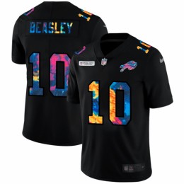 Buffalo Buffalo Bills #10 Cole Beasley Men's Multi-Color Black 2020 NFL Crucial Catch Vapor Untouchable Limited Jersey