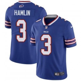 Bills #3 Damar Hamlin Royal Blue Team Color Men's Stitched NFL Vapor Untouchable Limited Jersey