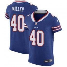Bills #40 Von Miller Royal Blue Team Color Men's Stitched NFL Vapor Untouchable Elite Jersey