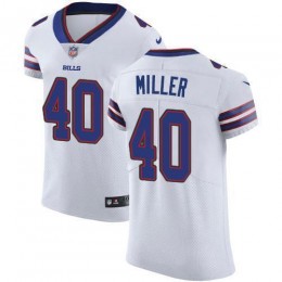 Bills #40 Von Miller White Men's Stitched NFL Vapor Untouchable Elite Jersey