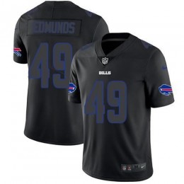 Bills #49 Tremaine Edmunds Black Men's Stitched NFL Limited Rush Impact Jersey