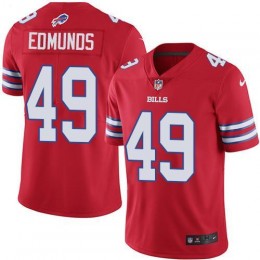 Bills #49 Tremaine Edmunds Red Men's Stitched NFL Limited Rush Jersey