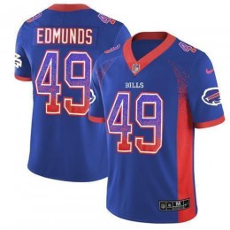 Bills #49 Tremaine Edmunds Royal Blue Team Color Men's Stitched NFL Limited Rush Drift Fashion Jersey