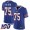 Bills #75 Greg Van Roten Royal Blue Team Color Men's Stitched NFL 100th Season Vapor Limited Jersey