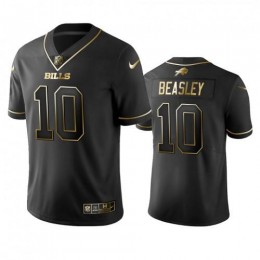 Buffalo Bills #10 Cole Beasley Black Golden Limited Edition Stitched NFL Jersey