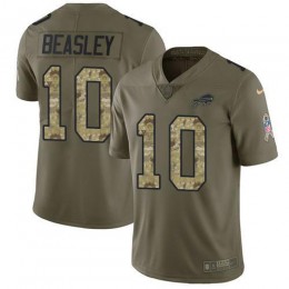 Buffalo Bills #10 Cole Beasley Olive/Camo Men's Stitched NFL Limited 2017 Salute To Service Jersey