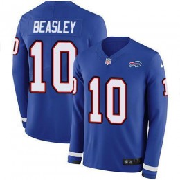 Buffalo Bills #10 Cole Beasley Royal Blue Team Color Men's Stitched NFL Limited Therma Long Sleeve Jersey