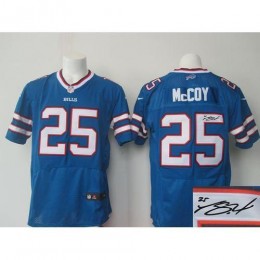 Buffalo Bills #25 LeSean McCoy Royal Blue Team Color Men's Stitched NFL Elite Autographed Jersey