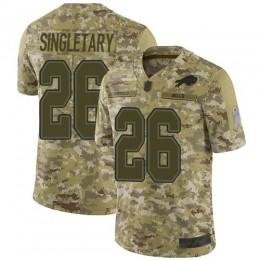 Buffalo Bills #26 Devin Singletary Camo Men's Stitched NFL Limited 2018 Salute To Service Jersey