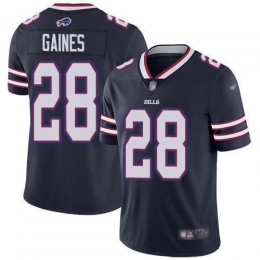 Buffalo Bills #28 E.J. Gaines Navy Men's Stitched NFL Limited Inverted Legend Jersey