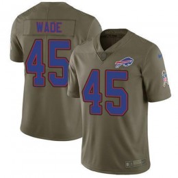 Buffalo Bills #45 Christian Wade Olive Men's Stitched NFL Limited 2017 Salute To Service Jersey