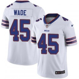 Buffalo Bills #45 Christian Wade White Men's Stitched NFL Vapor Untouchable Limited Jersey