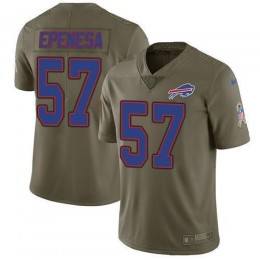 Buffalo Bills #57 A.J. Epenesas Olive Men's Stitched NFL Limited 2017 Salute To Service Jersey