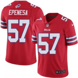 Buffalo Bills #57 A.J. Epenesas Red Men's Stitched NFL Limited Rush Jersey