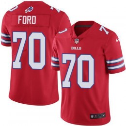 Buffalo Bills #70 Cody Ford Red Men's Stitched NFL Elite Rush Jersey
