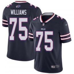 Buffalo Bills #75 Daryl Williams Navy Men's Stitched NFL Limited Inverted Legend Jersey