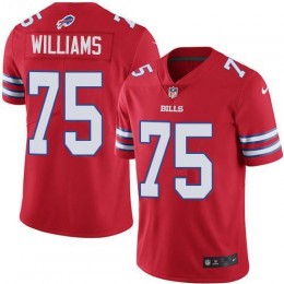 Buffalo Bills #75 Daryl Williams Red Men's Stitched NFL Limited Rush Jersey
