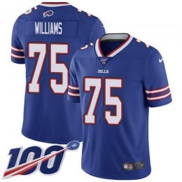 Buffalo Bills #75 Daryl Williams Royal Blue Team Color Men's Stitched NFL 100th Season Vapor Untouchable Limited Jersey