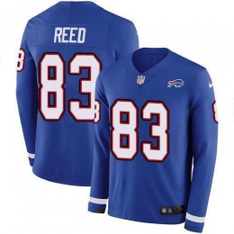 Buffalo Bills #83 Andre Reed Royal Blue Team Color Men's Stitched NFL Limited Therma Long Sleeve Jersey