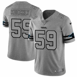 Carolina Carolina Panthers #59 Luke Kuechly Men's Gray Gridiron II Vapor Untouchable Limited NFL Jersey