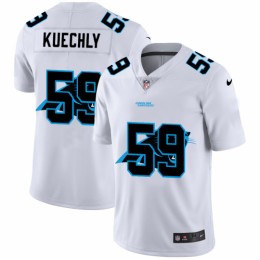 Carolina Carolina Panthers #59 Luke Kuechly White Men's Team Logo Dual Overlap Limited NFL Jersey