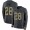Carolina Panthers #28 Mike Davis Anthracite Salute to Service Men's Stitched NFL Limited Therma Long Sleeve Jersey