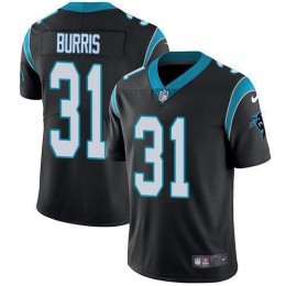Carolina Panthers #31 Juston Burris Black Team Color Men's Stitched NFL Vapor Untouchable Limited Jersey