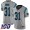 Carolina Panthers #31 Juston Burris Silver Men's Stitched NFL Limited Inverted Legend 100th Season Jersey