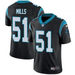 Carolina Panthers #51 Sam Mills Black Team Color Men's Stitched NFL Vapor Untouchable Limited Jersey