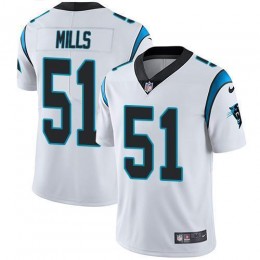Carolina Panthers #51 Sam Mills White Men's Stitched NFL Vapor Untouchable Limited Jersey
