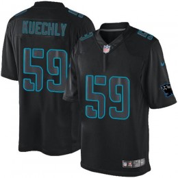 Carolina Panthers #59 Luke Kuechly Black Men's Stitched NFL Impact Limited Jersey