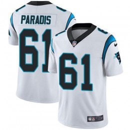 Carolina Panthers #61 Matt Paradis White Men's Stitched NFL Vapor Untouchable Limited Jersey