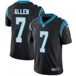 Carolina Panthers #7 Kyle Allen Black Team Color Men's Stitched NFL Vapor Untouchable Limited Jersey