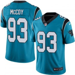 Carolina Panthers #93 Gerald McCoy Blue Men's Stitched NFL Limited Rush Jersey